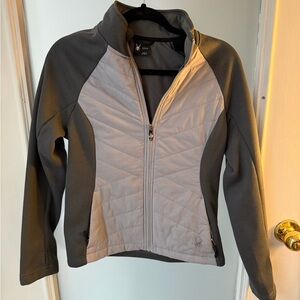Spyder Women's Gray and White Ski Jacket